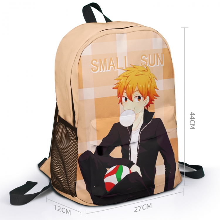 Haikyuu!! Animation surrounding full color backpack student school bag 27x44x12