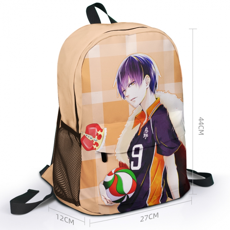 Haikyuu!! Animation surrounding full color backpack student school bag 27x44x12