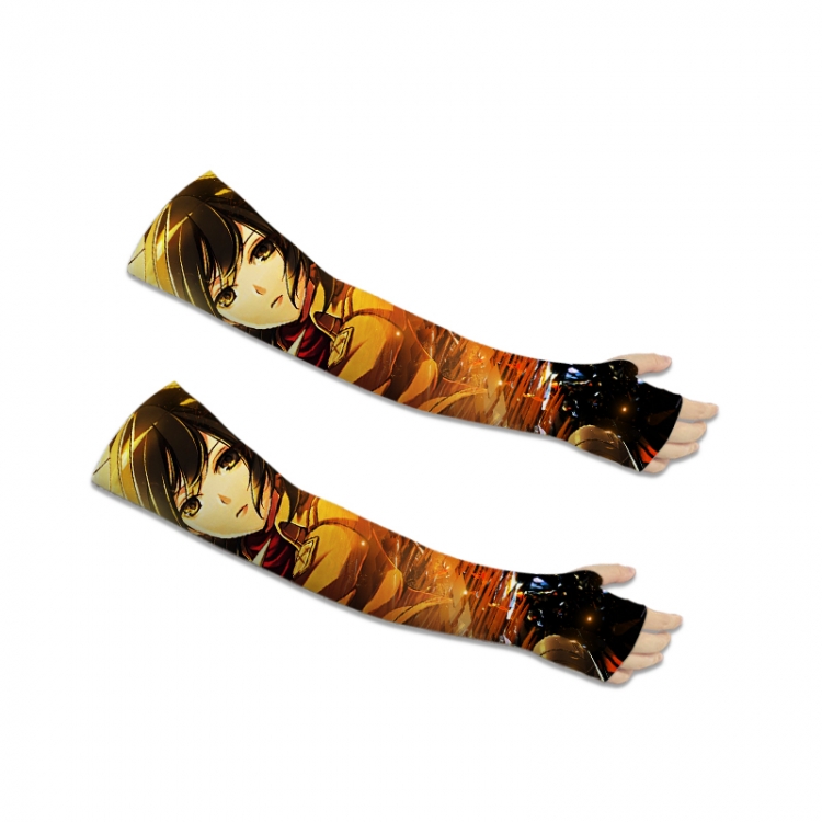 Shingeki no Kyojin Printed Long Cycling Sleeve Sun Protection Sleeve