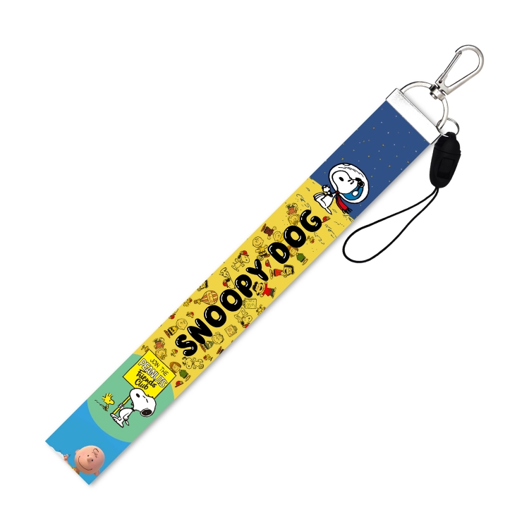Snoopys Story Black buckle long mobile phone lanyard 45cm price for 10 pcs
