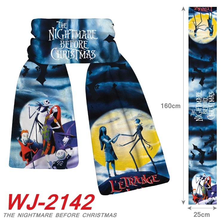 The Nightmare Before Christmas Anime plush impression scarf  WJ-2142
