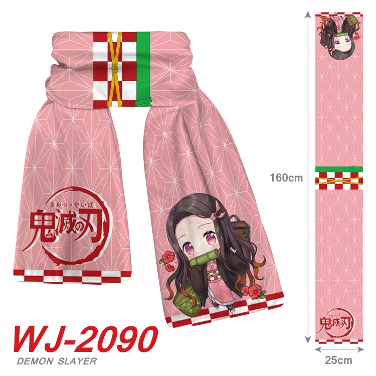 Demon Slayer Kimets Anime plush impression scarf  WJ-2090
