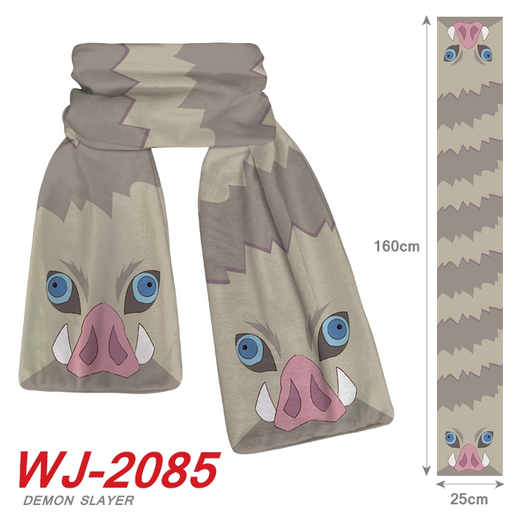 Demon Slayer Kimets Anime plush impression scarf  WJ-2085