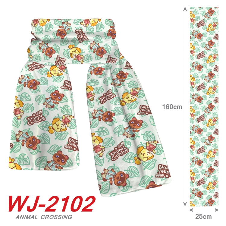 Animal Crossing Anime plush impression scarf  WJ-2102