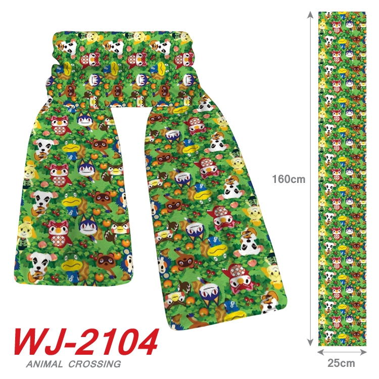 Animal Crossing Anime plush impression scarf  WJ-2104