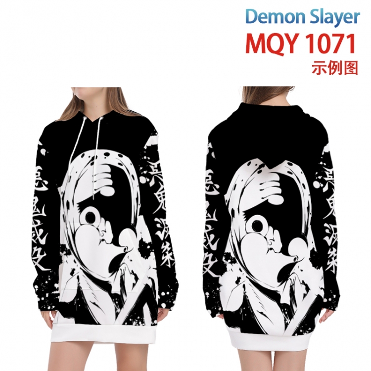 Demon Slayer Kimets Full color printed hooded long sweater from XS to 4XL MQY-1071