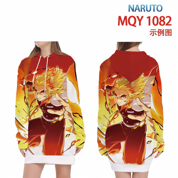 Demon Slayer Kimets Full color printed hooded long sweater from XS to 4XL MQY-1082