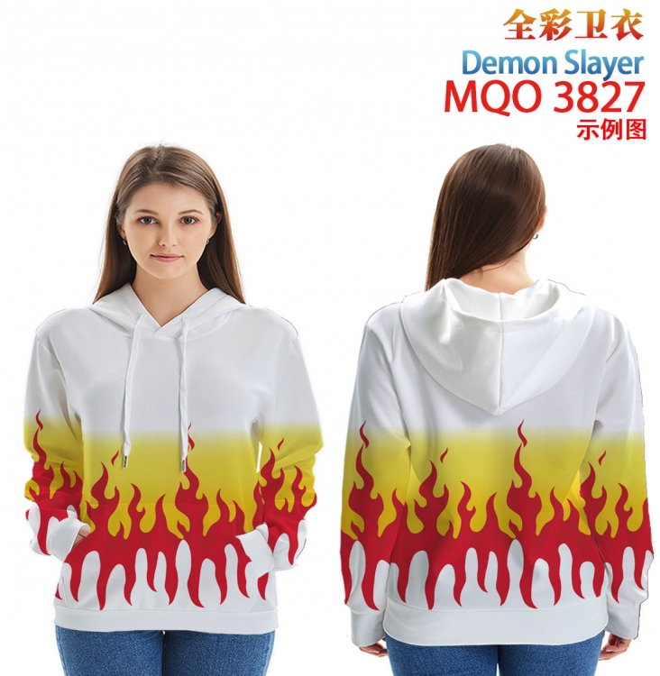 Demon Slayer Kimets Full Color Patch pocket Sweatshirt Hoodie  from XXS to 4XL  MQO 3827