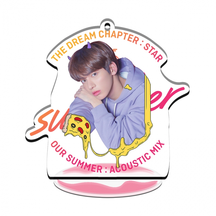 TXT Multifunctional Acrylic Keychain Stand Plates Keychain 8cm