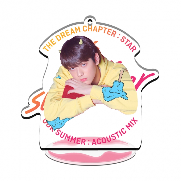 TXT SOOBIN Multifunctional Acrylic Keychain Stand Plates Keychain 8cm