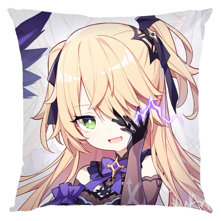 Genshin Impact Anime square full-color pillow cushion 45X45CM NO FILLING  Y1-23