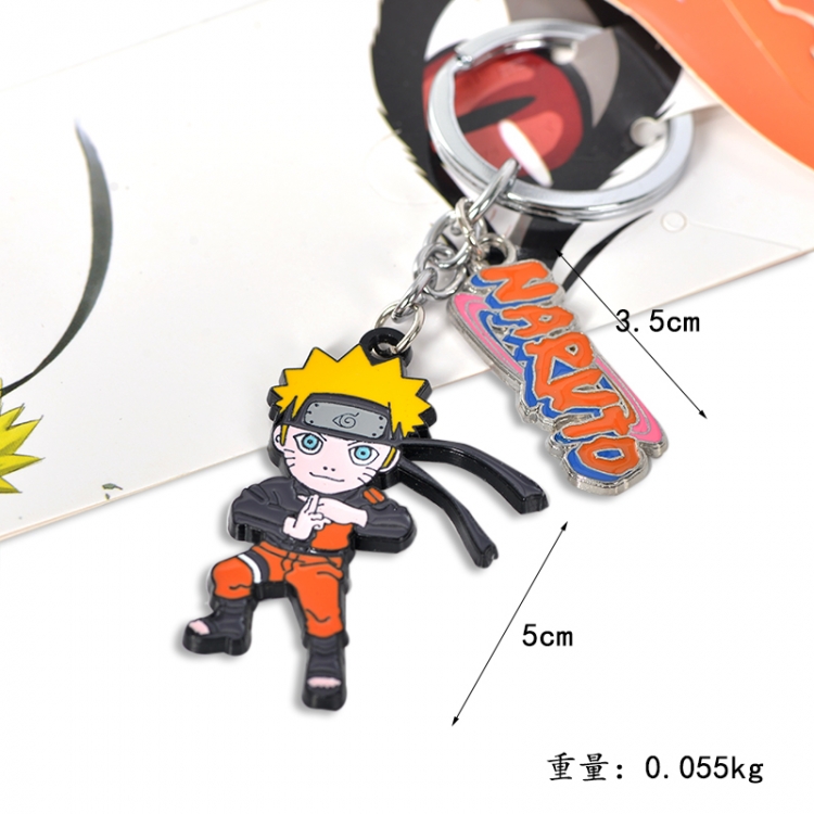 Naruto Animation peripheral metal  keychain pendant style B