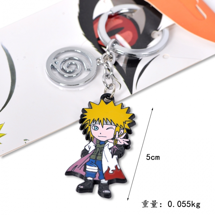 Naruto Animation peripheral metal keychain pendant style E