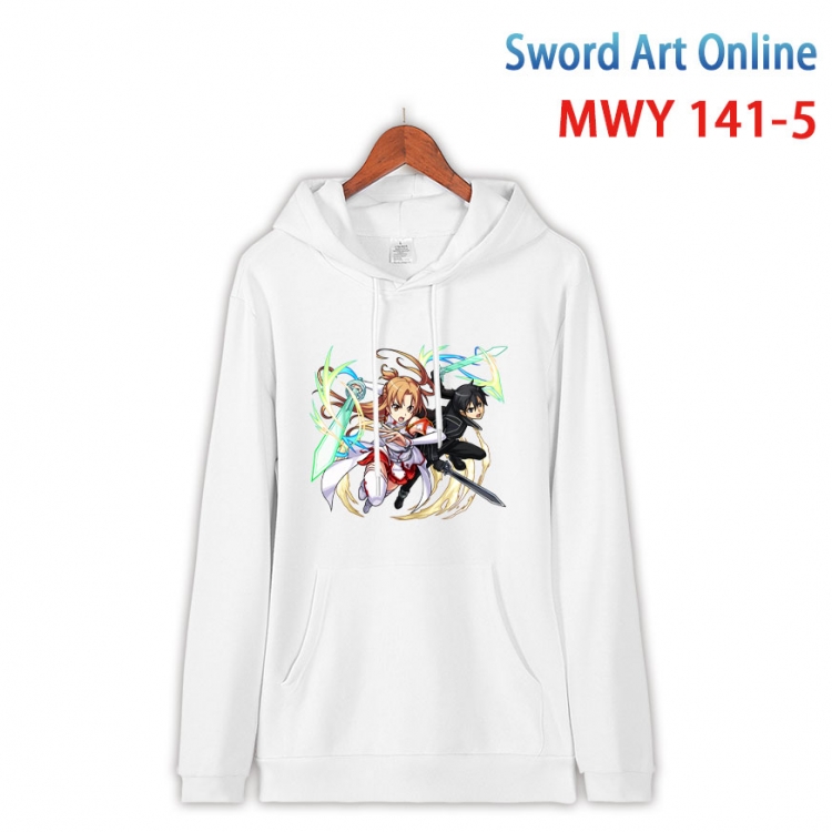 Sword Art Online Cartoon hooded patch pocket cotton sweatshirt from S to 4XL  MWY-141-5