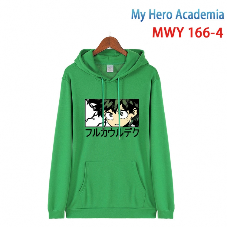 My Hero Academia Cartoon hooded patch pocket cotton sweatshirt from S to 4XL MWY-166-4