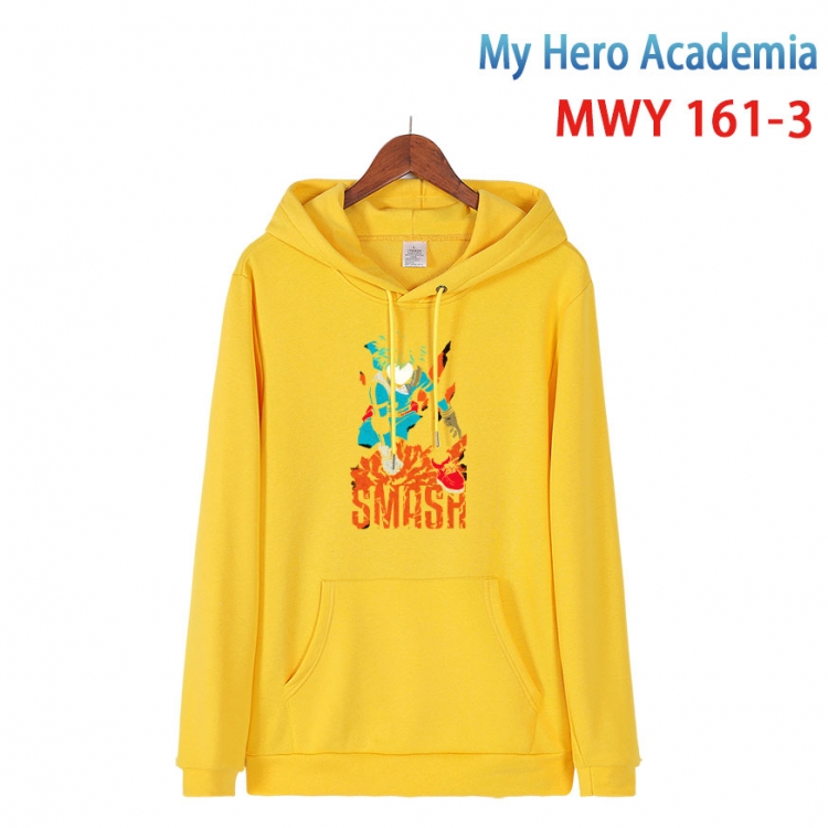 My Hero Academia Cartoon hooded patch pocket cotton sweatshirt from S to 4XL MWY-161-3
