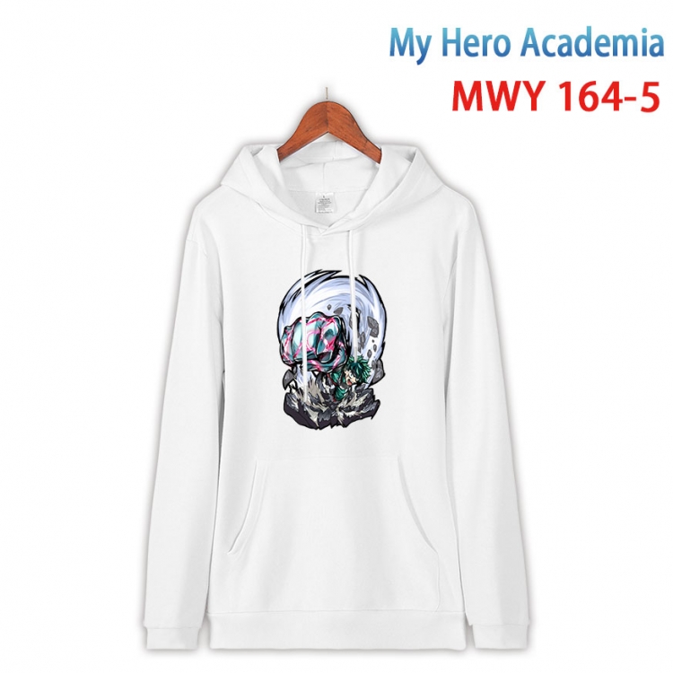 My Hero Academia Cartoon hooded patch pocket cotton sweatshirt from S to 4XL  MWY-164-5