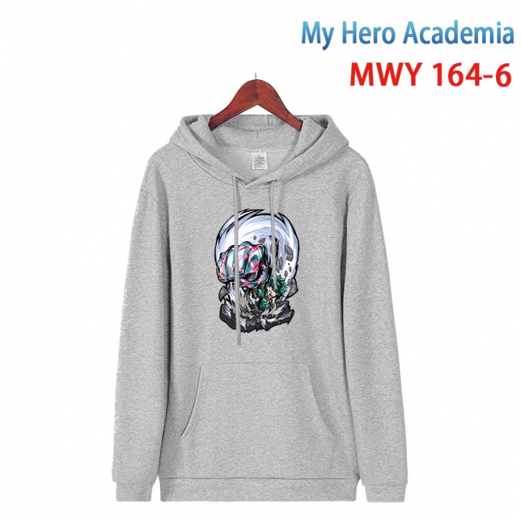 My Hero Academia Cartoon hooded patch pocket cotton sweatshirt from S to 4XL MWY-164-6