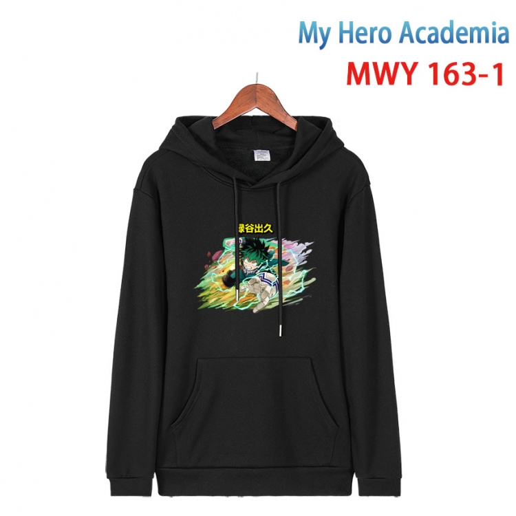 My Hero Academia Cartoon hooded patch pocket cotton sweatshirt from S to 4XL MWY-163-1