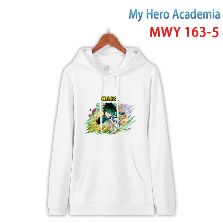 My Hero Academia Cartoon hooded patch pocket cotton sweatshirt from S to 4XL MWY-163-5