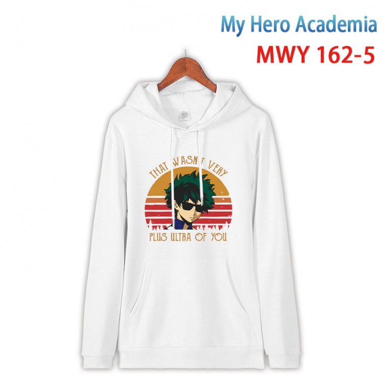 My Hero Academia Cartoon hooded patch pocket cotton sweatshirt from S to 4XL MWY-162-5