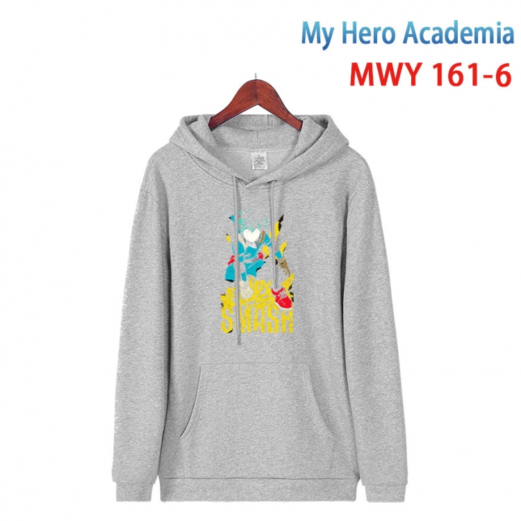 My Hero Academia Cartoon hooded patch pocket cotton sweatshirt from S to 4XL  MWY-161-6