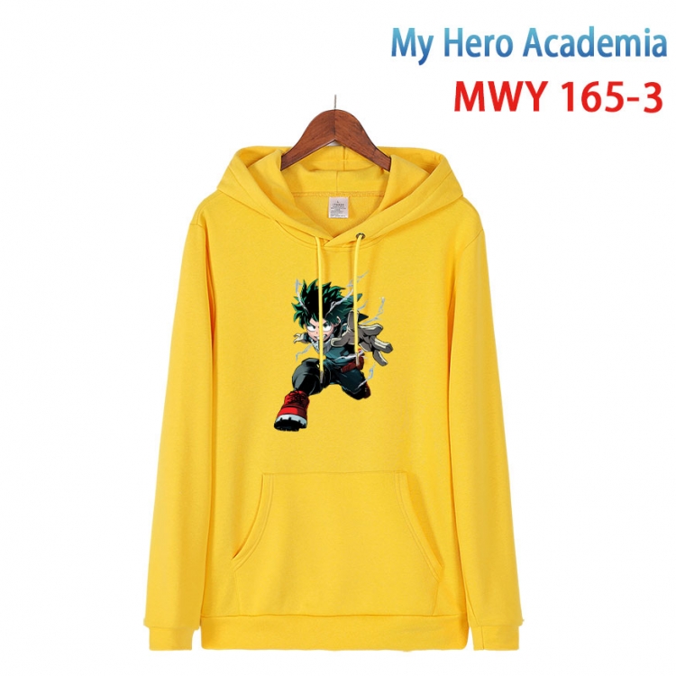 My Hero Academia Cartoon hooded patch pocket cotton sweatshirt from S to 4XL  MWY-165-3