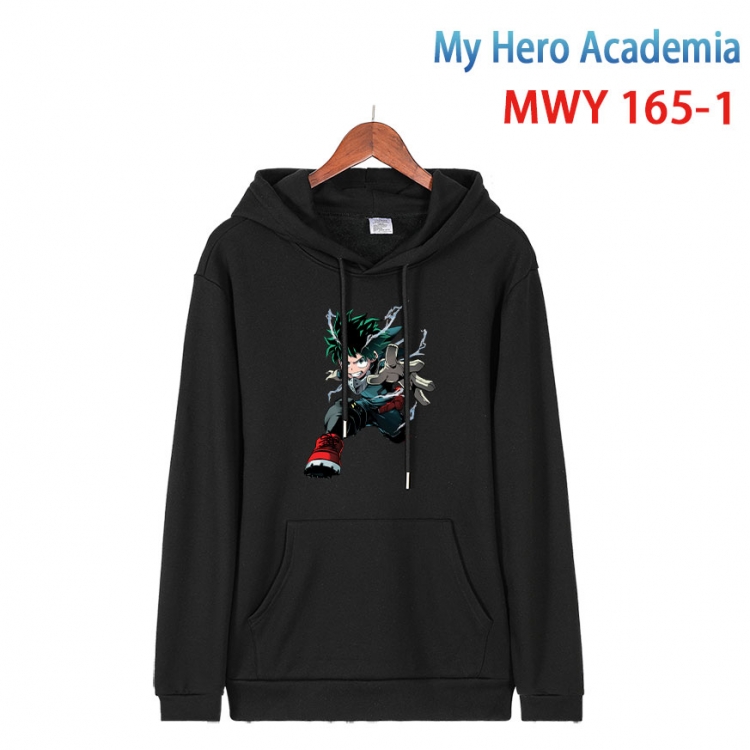 My Hero Academia Cartoon hooded patch pocket cotton sweatshirt from S to 4XL  MWY-165-1