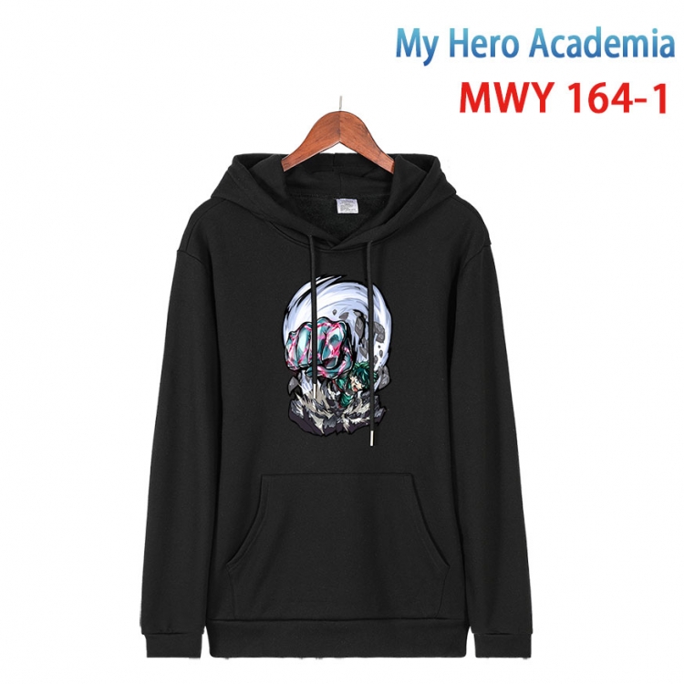 My Hero Academia Cartoon hooded patch pocket cotton sweatshirt from S to 4XL  MWY-164-1