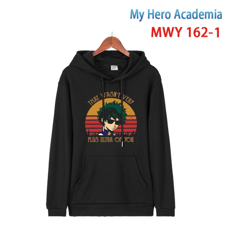 My Hero Academia Cartoon hooded patch pocket cotton sweatshirt from S to 4XL MWY-162-1