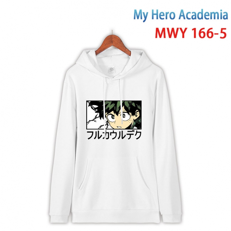 My Hero Academia Cartoon hooded patch pocket cotton sweatshirt from S to 4XL  MWY-166-5
