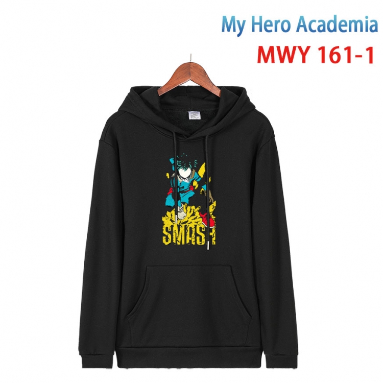 My Hero Academia Cartoon hooded patch pocket cotton sweatshirt from S to 4XL  MWY-161-1