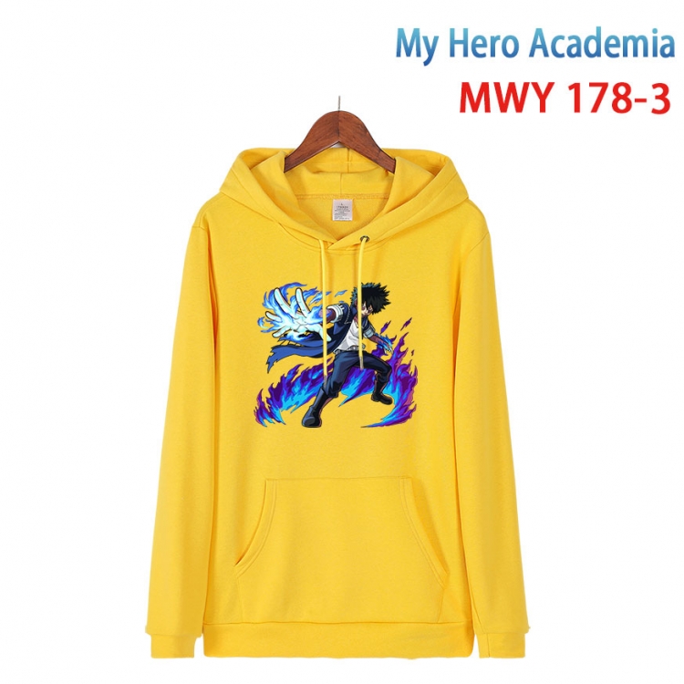 My Hero Academia  Long sleeve hooded patch pocket cotton sweatshirt from S to 4XL MWY 178 3