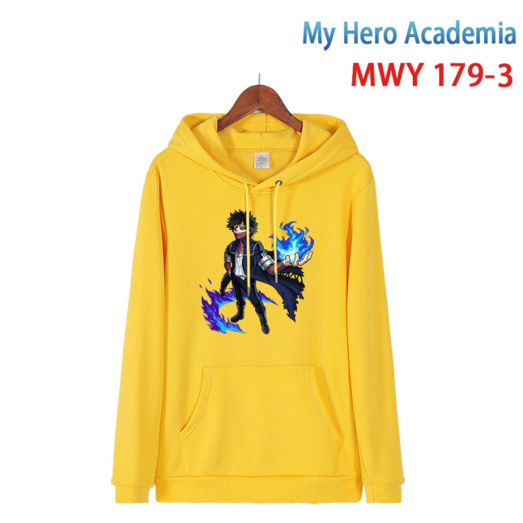 My Hero Academia  Long sleeve hooded patch pocket cotton sweatshirt from S to 4XL MWY 179 3