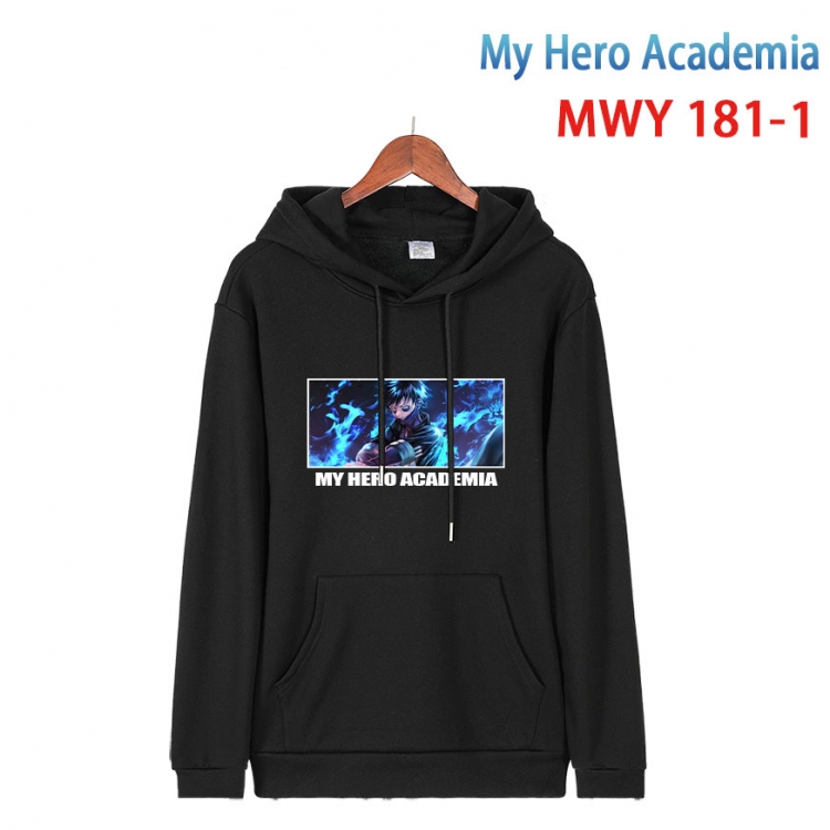 My Hero Academia  Long sleeve hooded patch pocket cotton sweatshirt from S to 4XL mwy 181 1