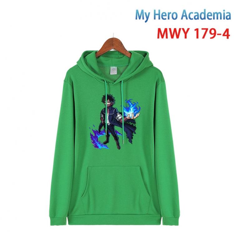 My Hero Academia  Long sleeve hooded patch pocket cotton sweatshirt from S to 4XL MWY 179 4