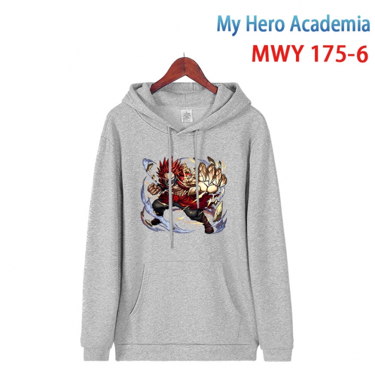 My Hero Academia  Long sleeve hooded patch pocket cotton sweatshirt from S to 4XL MWY 175 6