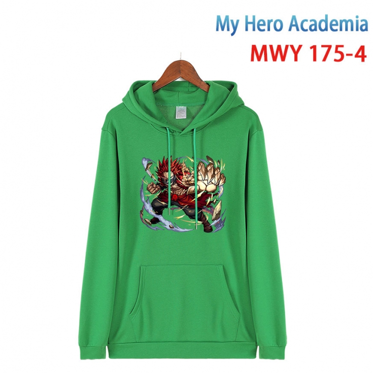 My Hero Academia  Long sleeve hooded patch pocket cotton sweatshirt from S to 4XL MWY 175 4