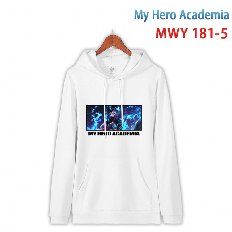 My Hero Academia  Long sleeve hooded patch pocket cotton sweatshirt from S to 4XL mwy 181 5