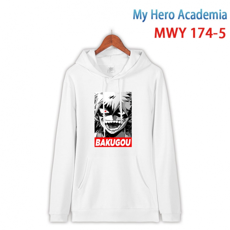 My Hero Academia  Long sleeve hooded patch pocket cotton sweatshirt from S to 4XL MWY 174 5