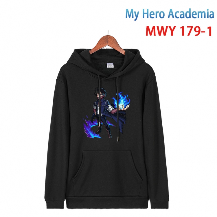 My Hero Academia  Long sleeve hooded patch pocket cotton sweatshirt from S to 4XL MWY 179 1