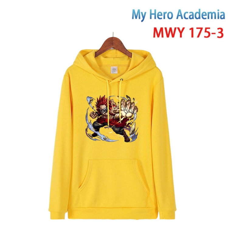 My Hero Academia  Long sleeve hooded patch pocket cotton sweatshirt from S to 4XL MWY 175 3