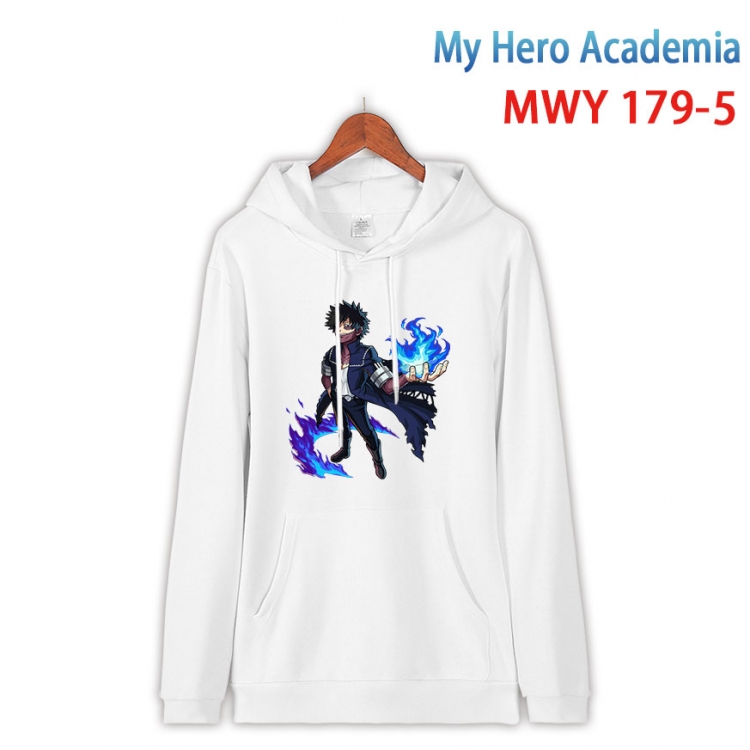 My Hero Academia  Long sleeve hooded patch pocket cotton sweatshirt from S to 4XL MWY 179 5