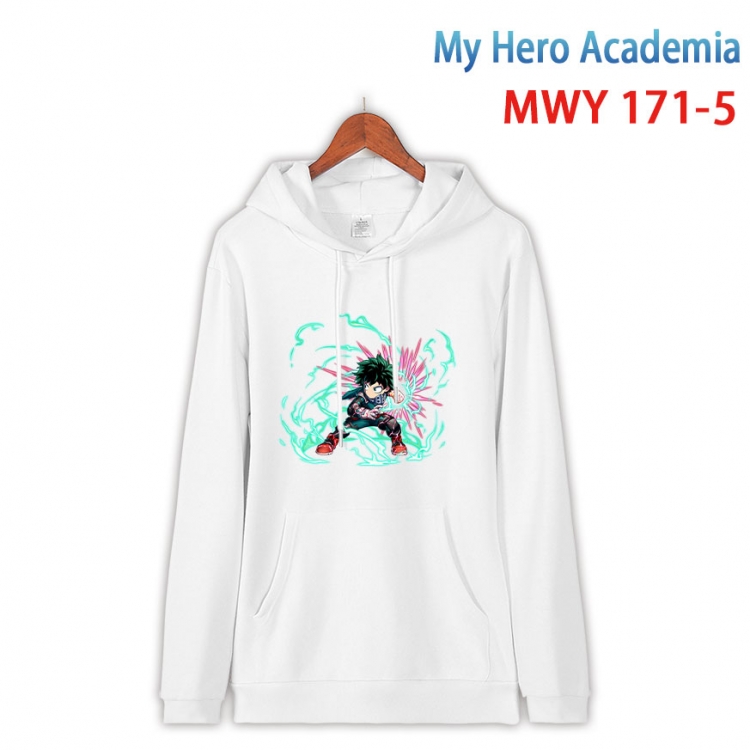 My Hero Academia Cartoon hooded patch pocket cotton sweatshirt from S to 4XL   MWY-171-5