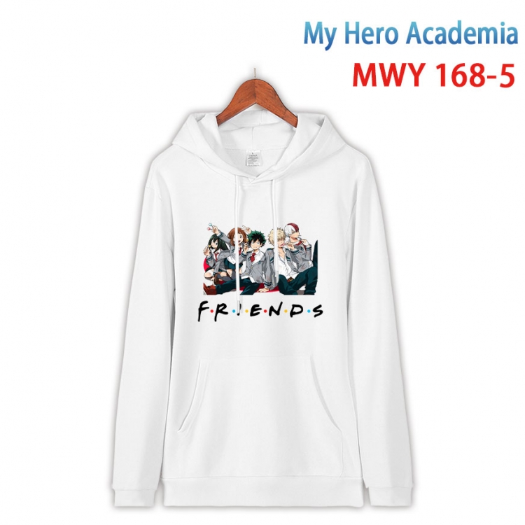 My Hero Academia Cartoon hooded patch pocket cotton sweatshirt from S to 4XL  MWY-168-5