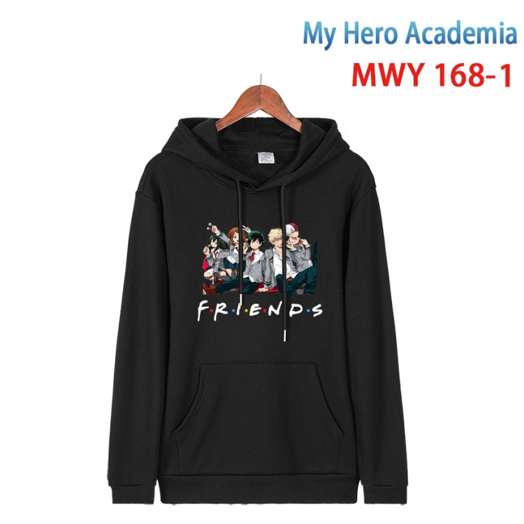 My Hero Academia Cartoon hooded patch pocket cotton sweatshirt from S to 4XL  MWY-168-1
