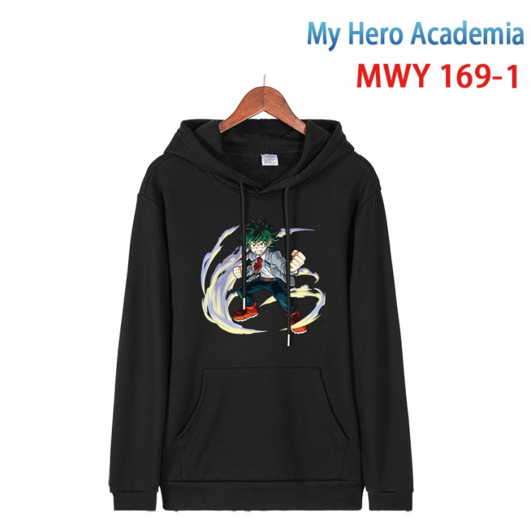 My Hero Academia Cartoon hooded patch pocket cotton sweatshirt from S to 4XL  MWY-169-1