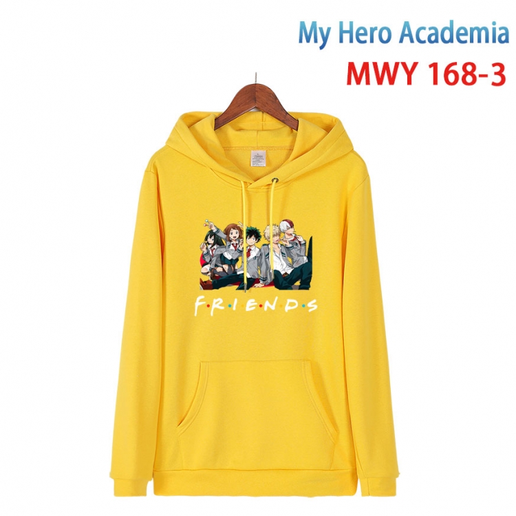 My Hero Academia Cartoon hooded patch pocket cotton sweatshirt from S to 4XL  MWY-168-3