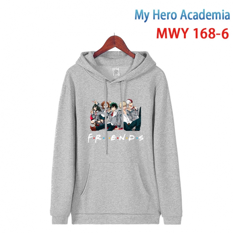 My Hero Academia Cartoon hooded patch pocket cotton sweatshirt from S to 4XL  MWY-168-6