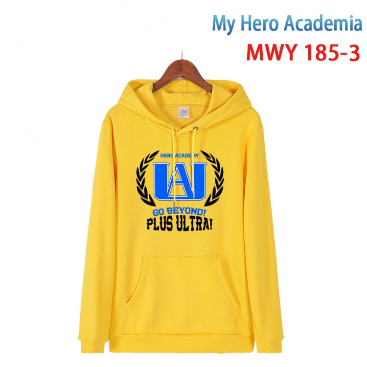 My Hero Academia Long sleeve hooded patch pocket cotton sweatshirt from S to 4XL  MWY 185 3
